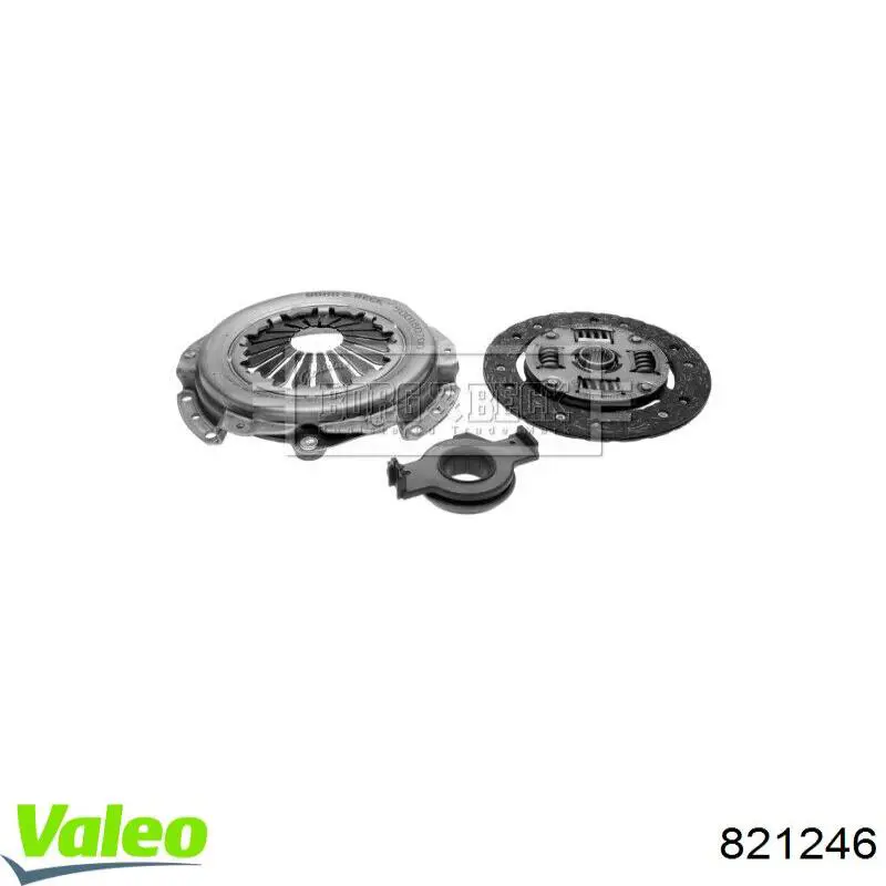 Комплект сцепления (3 части) VALEO 821246 цена, от 70.77 USD