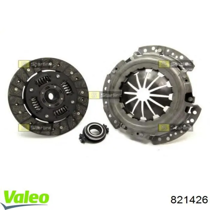 Купить 821426 VALEO Комплект сцепления (диск, корзина, подшипник)