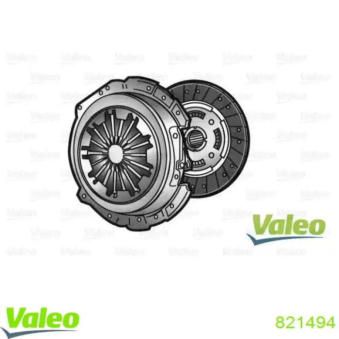 Комплект сцепления (3 части) VALEO 821494 цена, от 141.36 USD