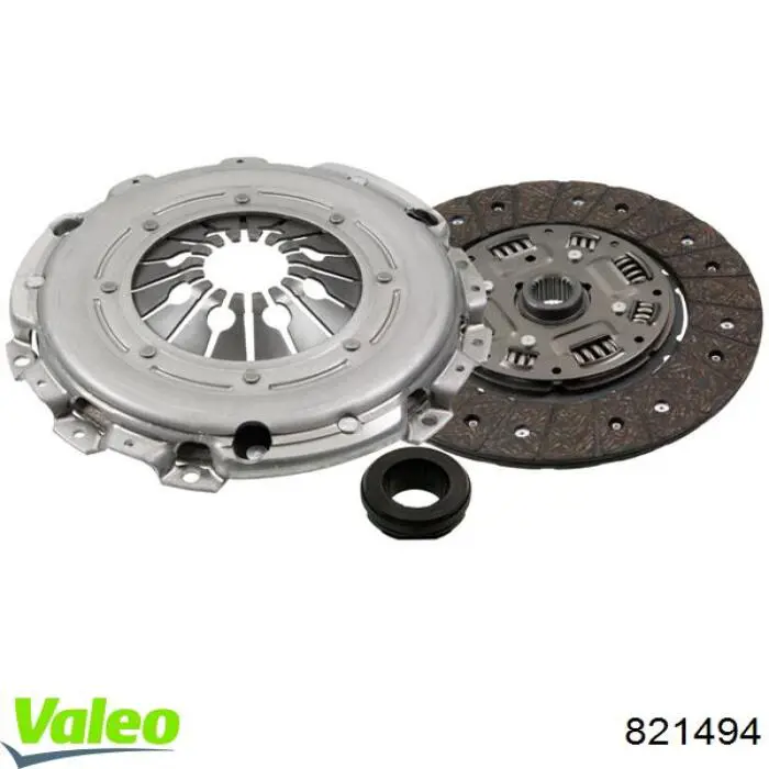 Купить 821494 VALEO Комплект сцепления (диск, корзина, подшипник)