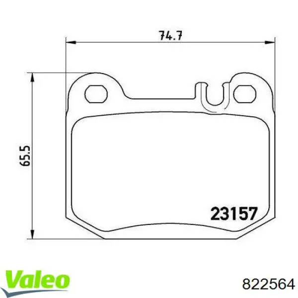 Радиатор кондиционера 822564 VALEO