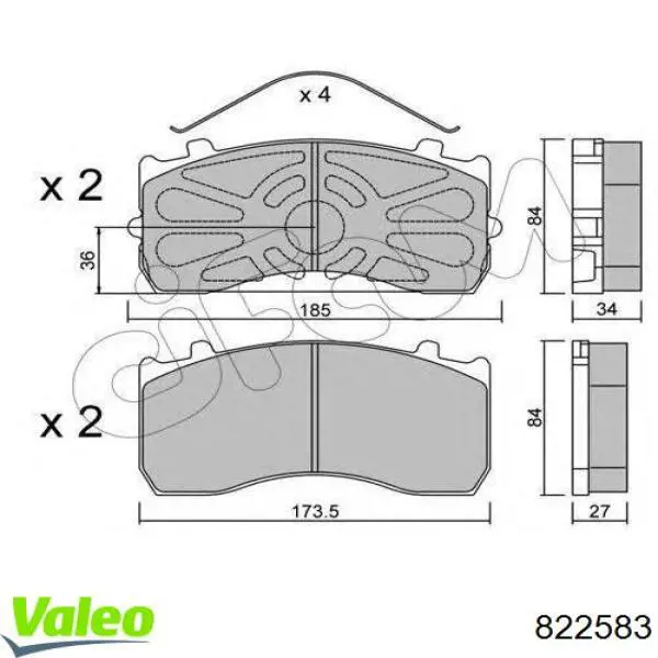 Купить 822583 VALEO Радиатор системы охлаждения кондиционера