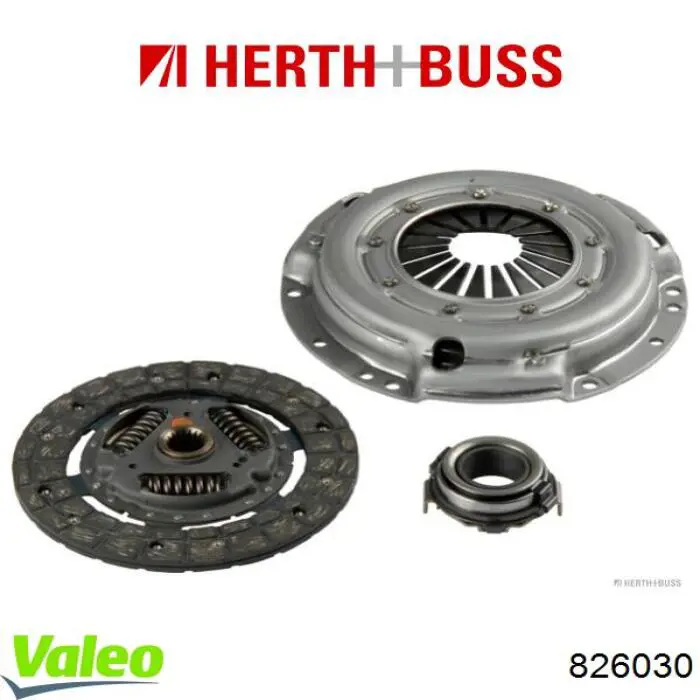 Купить 826030 VALEO Комплект сцепления (диск, корзина, подшипник)