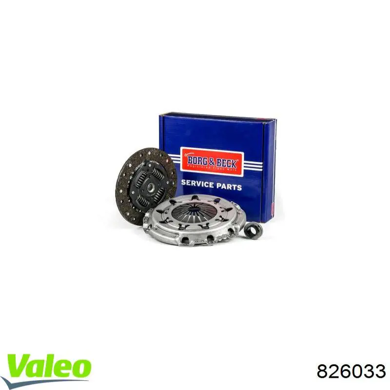Kit de embraiagem (3 peças) 826033 VALEO