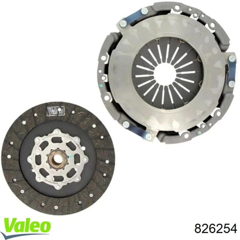 Комплект сцепления (3 части) VALEO 826254 цена, от 242.08 USD
