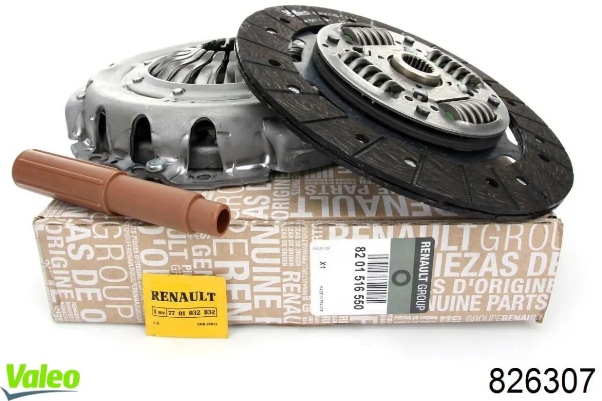 Комплект сцепления (3 части) VALEO 826307 цена, от 133.50 USD