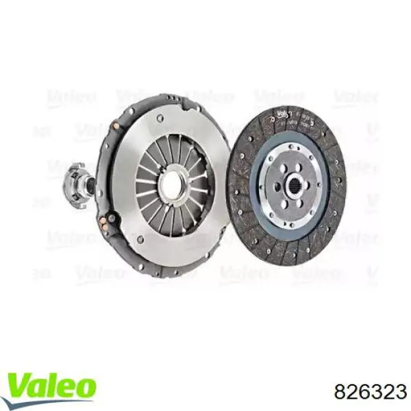 Купить 826323 VALEO Комплект сцепления (диск, корзина, подшипник)