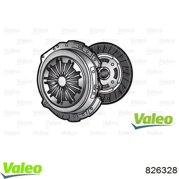 Комплект сцепления (3 части) VALEO 826328 цена, от 113.88 USD