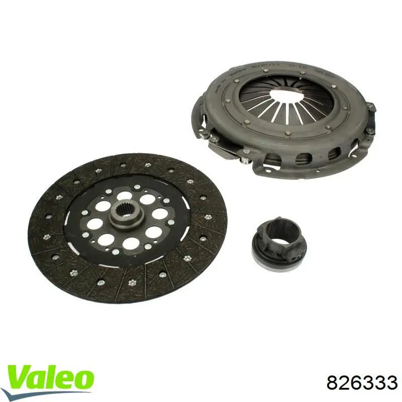 Купить 826333 VALEO Комплект сцепления (диск, корзина, подшипник)