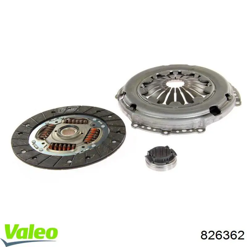 Комплект сцепления (3 части) VALEO 826362 цена, от 120.44 USD