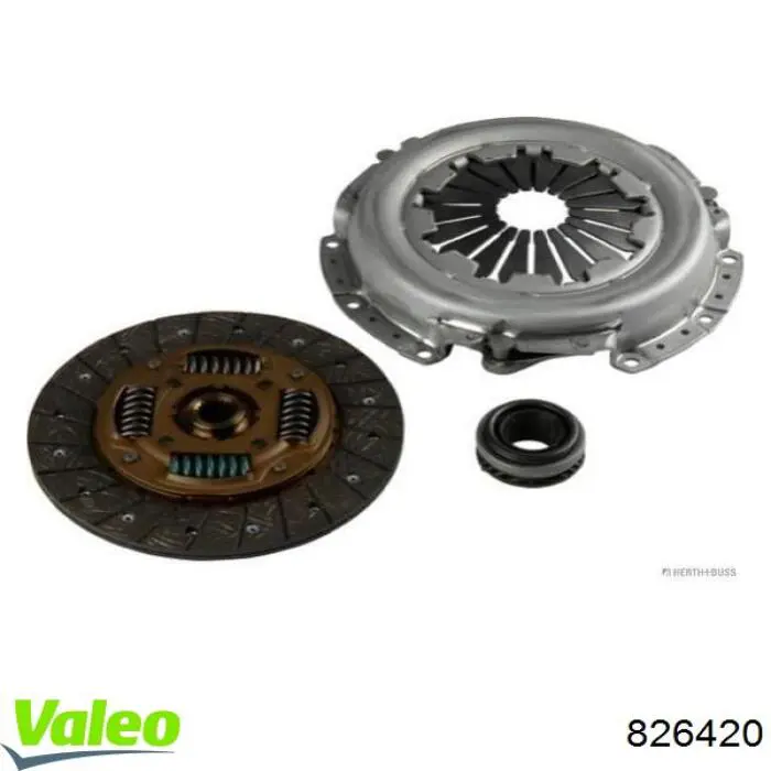 Купить 826420 VALEO Комплект сцепления (диск, корзина, подшипник)