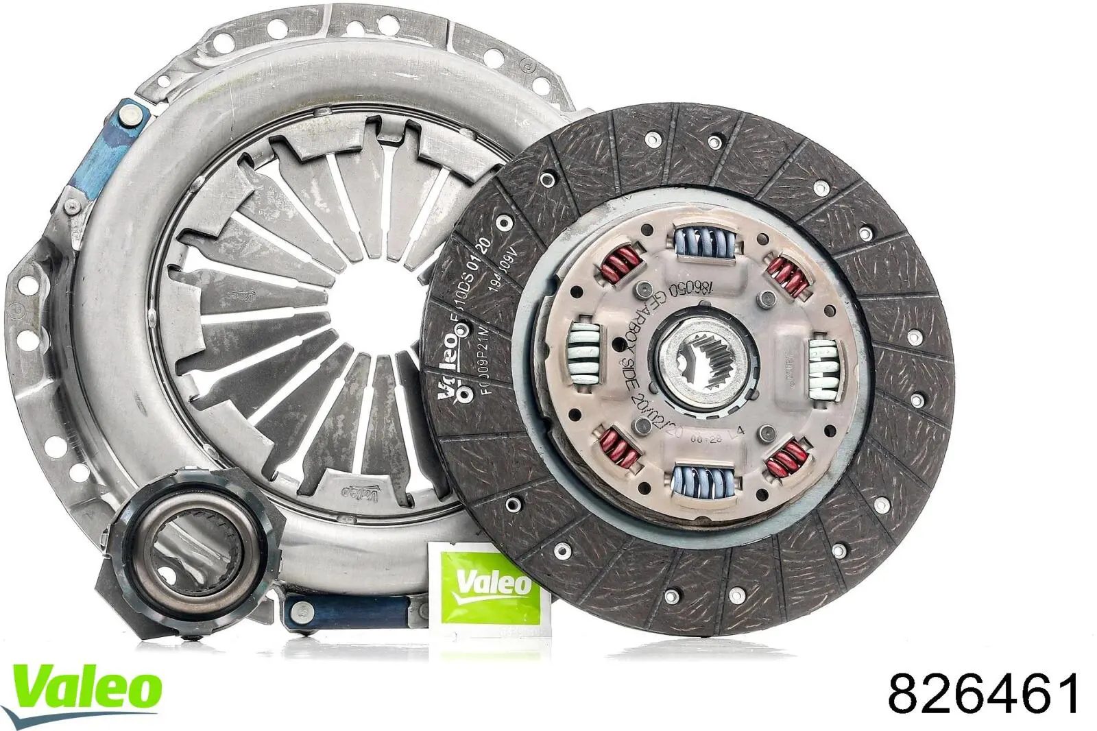 Купить 826461 VALEO Комплект сцепления (диск, корзина, подшипник)