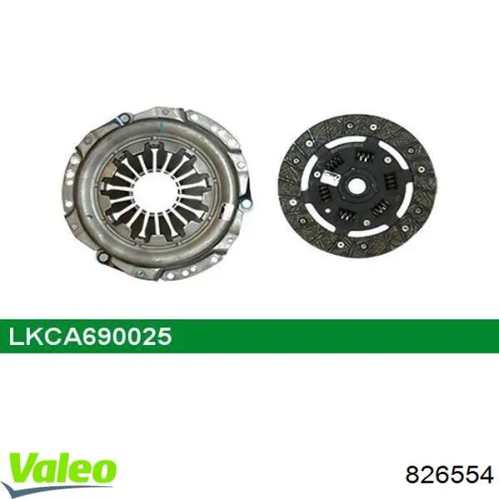 Купить 826554 VALEO Комплект сцепления (диск, корзина, подшипник)