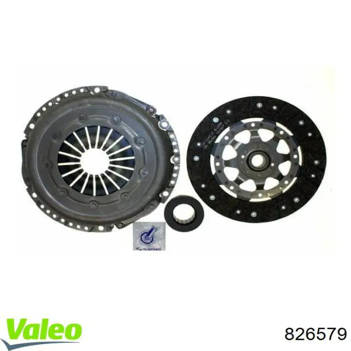 Купить 826579 VALEO Комплект сцепления (диск, корзина, подшипник)