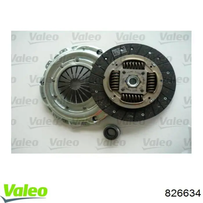 Купить 826634 VALEO Комплект сцепления (диск, корзина, подшипник)