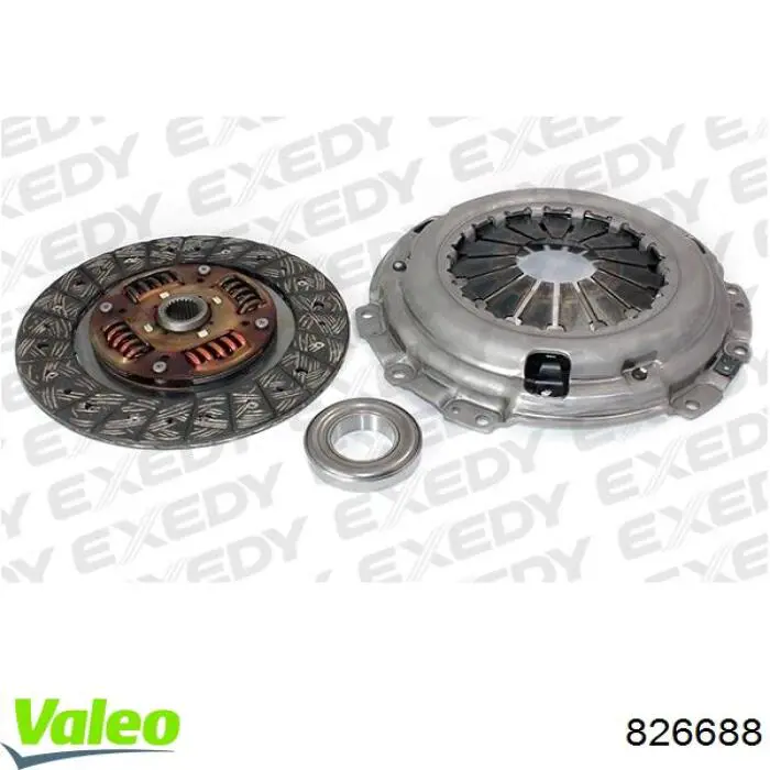 Комплект сцепления (3 части) VALEO 826688 цена, от 187.27 USD