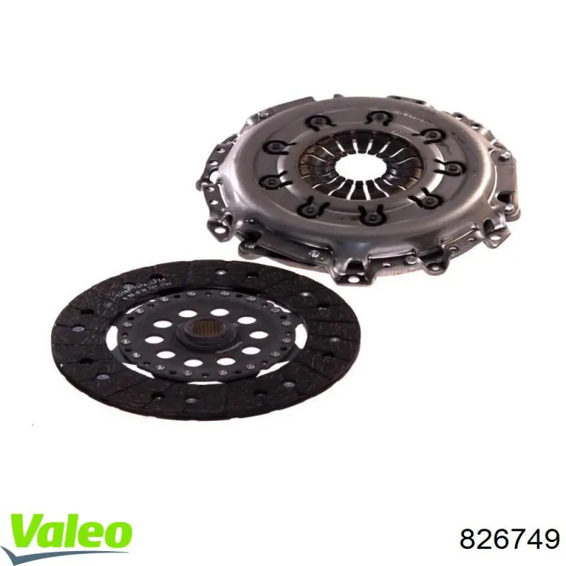 Купить 826749 VALEO Комплект сцепления (диск, корзина, подшипник)