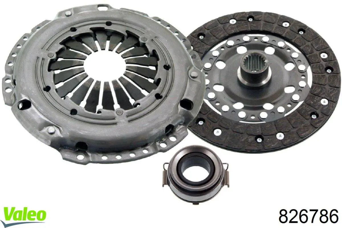 Купить 826786 VALEO Комплект сцепления (диск, корзина, подшипник)