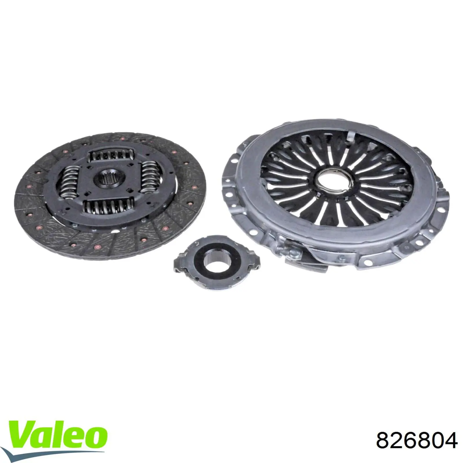 Купить 826804 VALEO Комплект сцепления (диск, корзина, подшипник)