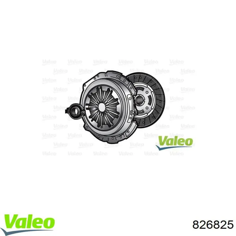 Комплект сцепления (3 части) VALEO 826825 цена, от 179.29 USD