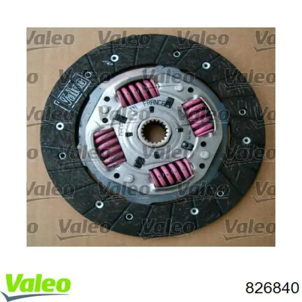 Купить 826840 VALEO Комплект сцепления (диск, корзина, подшипник)
