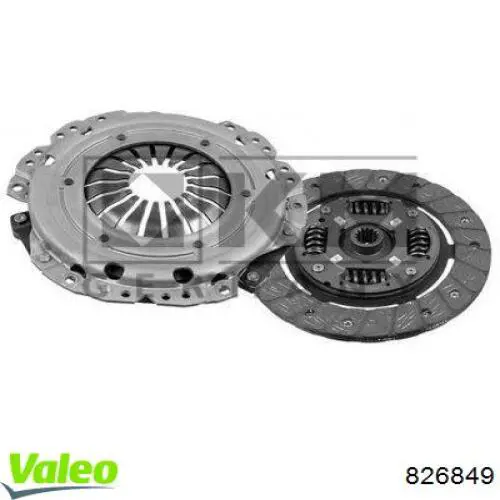 Комплект сцепления (3 части) VALEO 826849 цена, от 161.58 USD