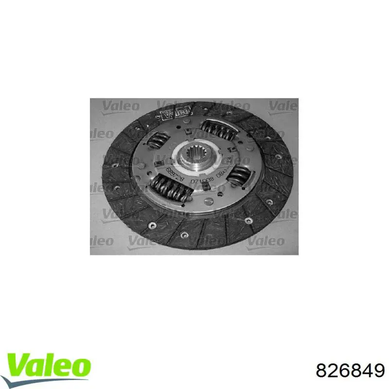 Купить 826849 VALEO Комплект сцепления (диск, корзина, подшипник)