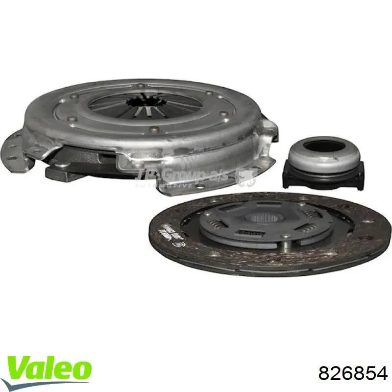 Купить 826854 VALEO Комплект сцепления (диск, корзина, подшипник)
