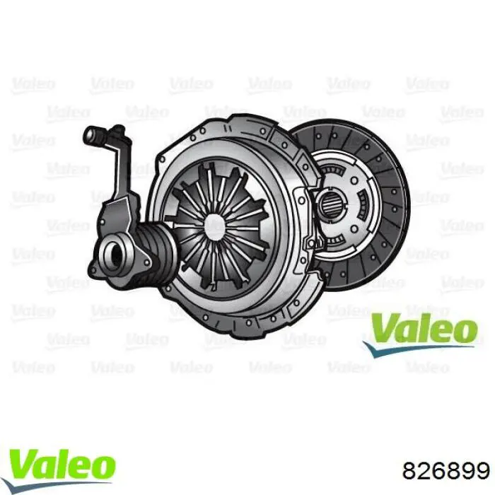 Комплект сцепления (3 части) VALEO 826899 цена, от 133.44 USD