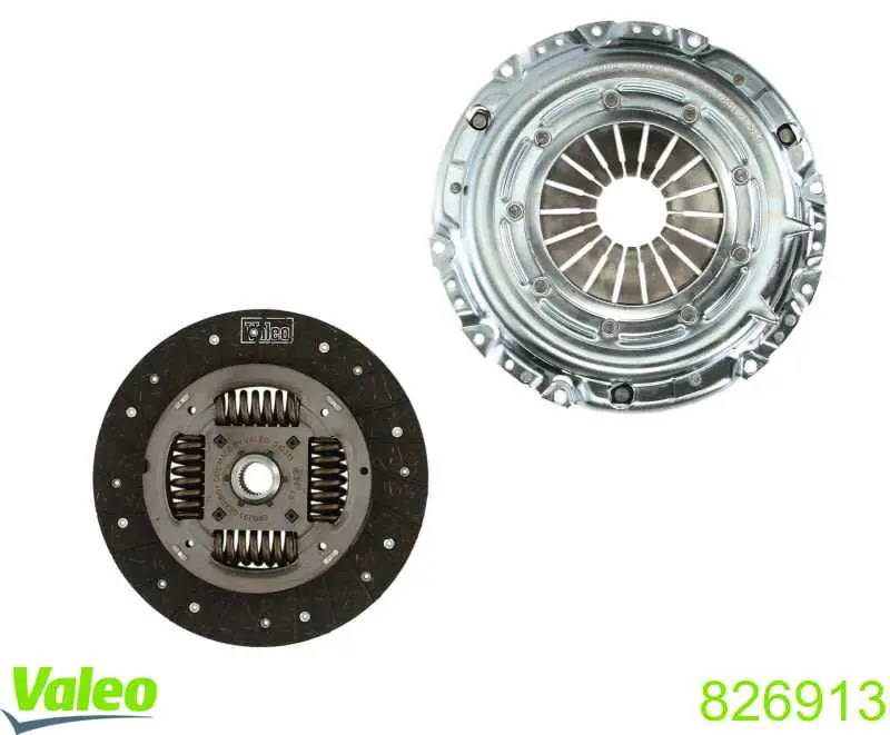 Купить 826913 VALEO Комплект сцепления (диск, корзина, подшипник)