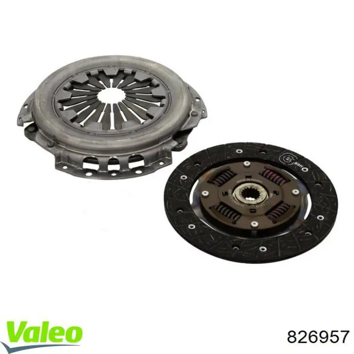 826957 VALEO kit de embraiagem (3 peças)