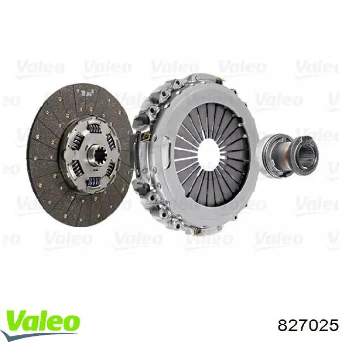 Купить 827025 VALEO Комплект сцепления (диск, корзина, подшипник)
