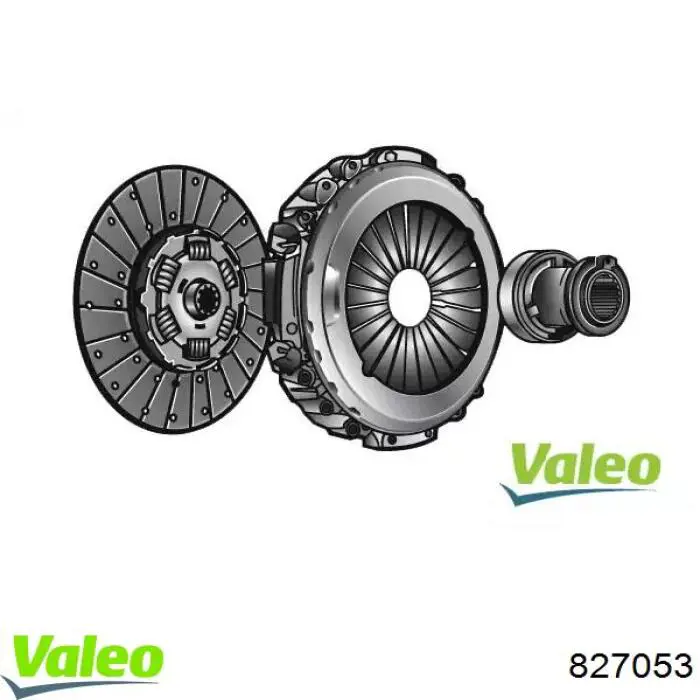 Купить 827053 VALEO Комплект сцепления (диск, корзина, подшипник)