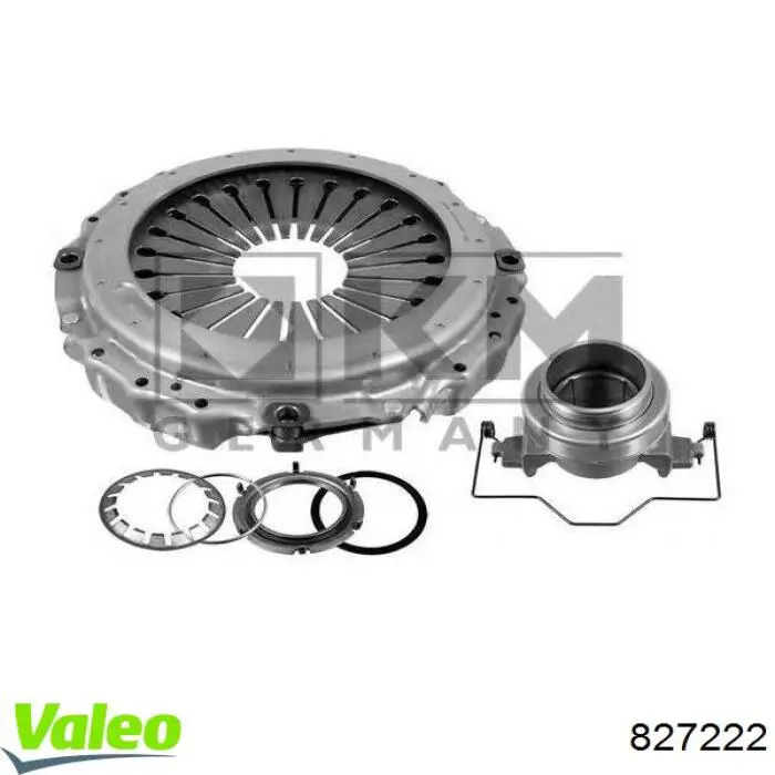 Купить 827222 VALEO Комплект сцепления (диск, корзина, подшипник)