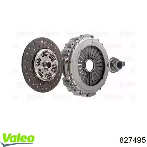 Купить 827495 VALEO Комплект сцепления (диск, корзина, подшипник)