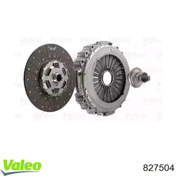 Купить 827504 VALEO Комплект сцепления (диск, корзина, подшипник)