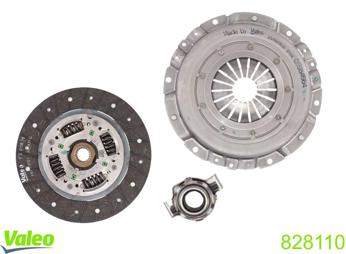 Комплект сцепления (3 части) VALEO 828110 цена, от 121.31 USD