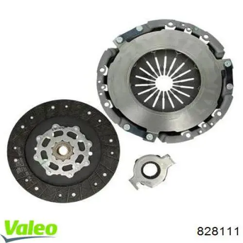 Купить 828111 VALEO Комплект сцепления (диск, корзина, подшипник)