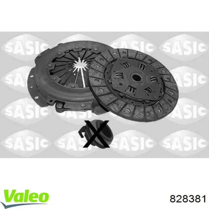 Купить 828381 VALEO Комплект сцепления (диск, корзина, подшипник)