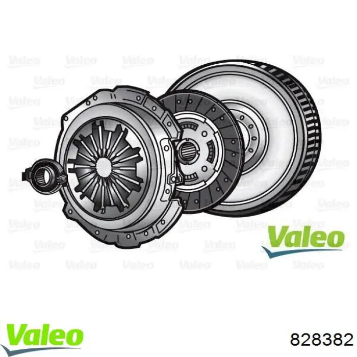 Купить 828382 VALEO Комплект сцепления (диск, корзина, подшипник)