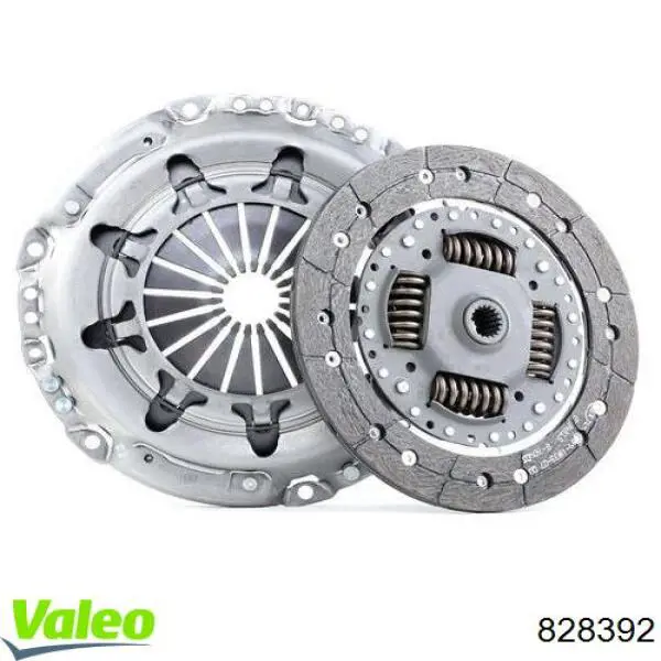 Купить 828392 VALEO Комплект сцепления (диск, корзина, подшипник)
