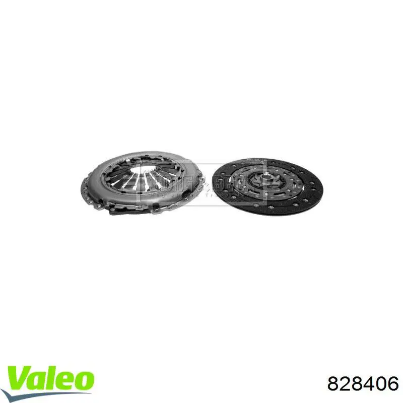 Купить 828406 VALEO Комплект сцепления (диск, корзина, подшипник)