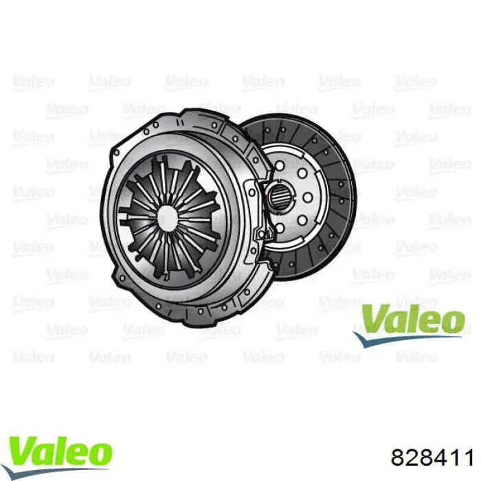 828411 VALEO kit de embraiagem (3 peças)