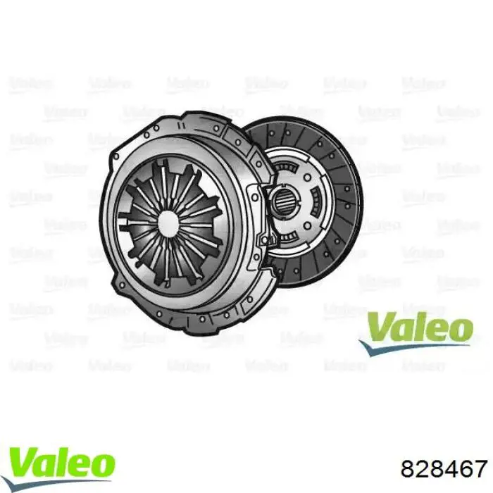 Купить 828467 VALEO Комплект сцепления (диск, корзина, подшипник)
