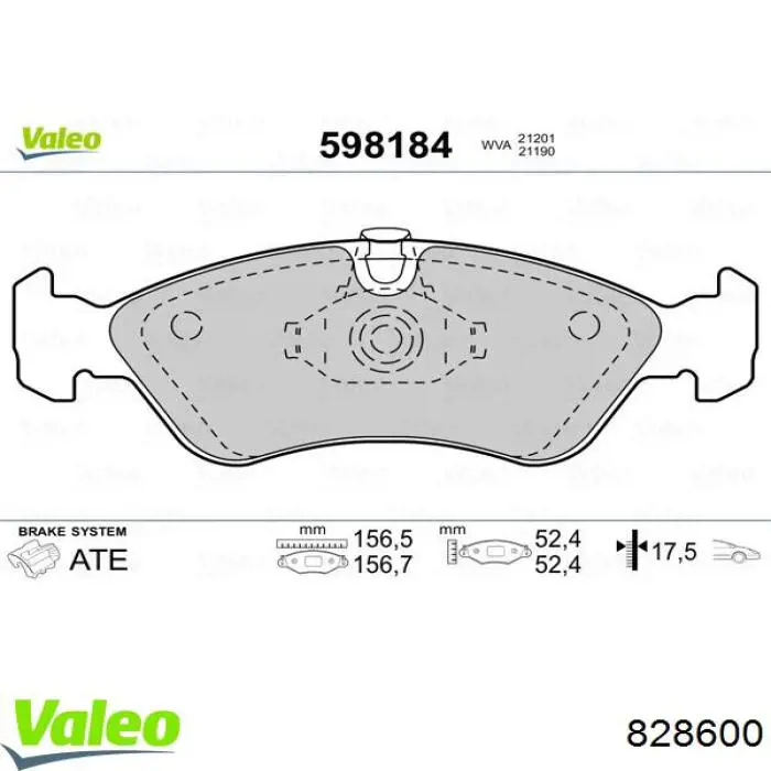 828600 VALEO Сцепление в сборе