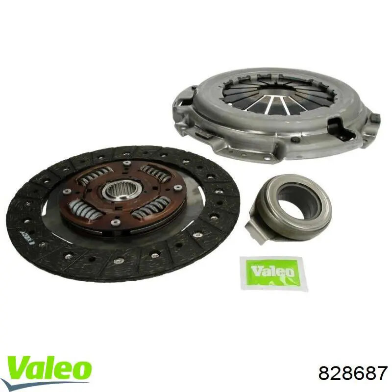 Купить 828687 VALEO Комплект сцепления (диск, корзина, подшипник)