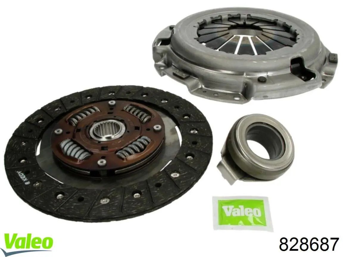 Комплект сцепления (3 части) VALEO 828687 цена, от 142.47 USD