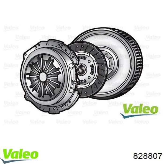 Купить 828807 VALEO Комплект сцепления (диск, корзина, подшипник)