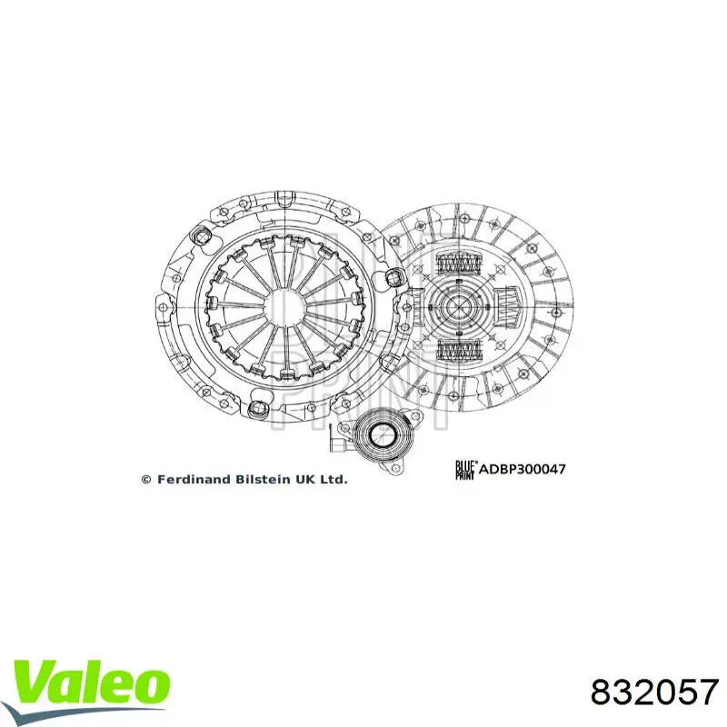 832057 VALEO Сцепление в сборе