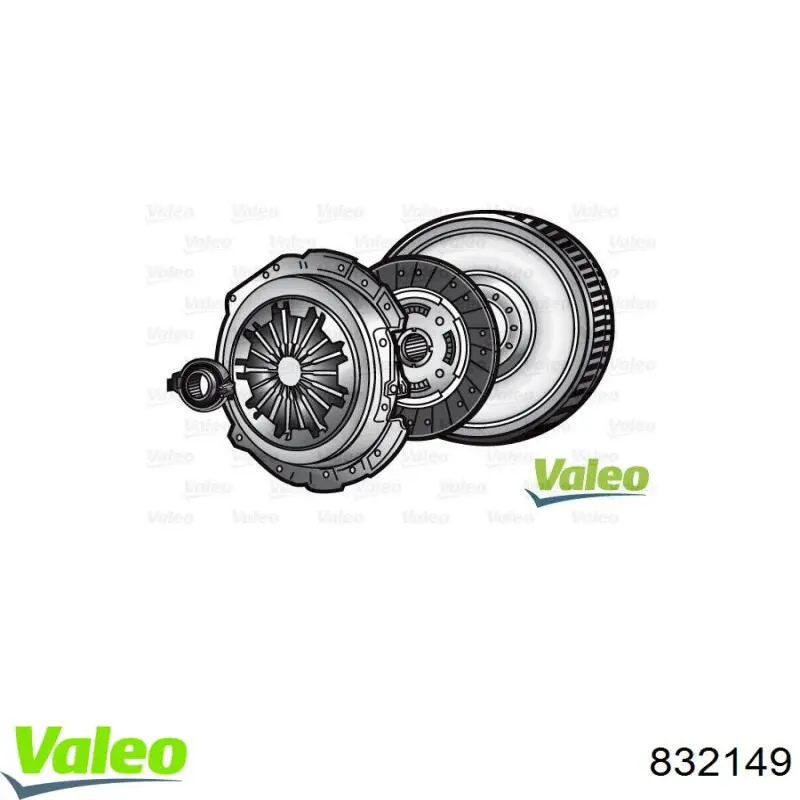 Комплект сцепления (3 части) VALEO 832149 цена, от 272.85 USD